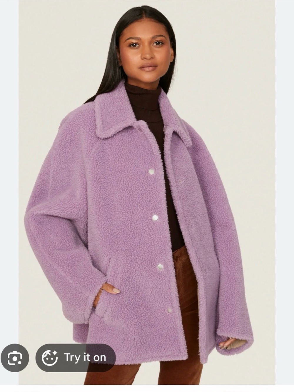 A.L.C. Lavender Teddy Jacket